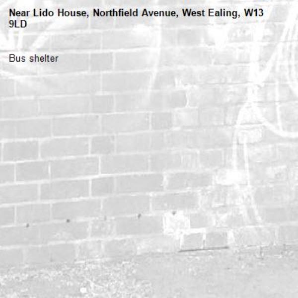 Bus shelter -Lido House, Northfield Avenue, West Ealing, W13 9LD
