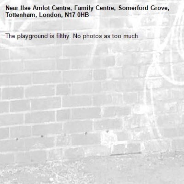 The playground is filthy. No photos as too much-Ilse Amlot Centre, Family Centre, Somerford Grove, Tottenham, London, N17 0HB