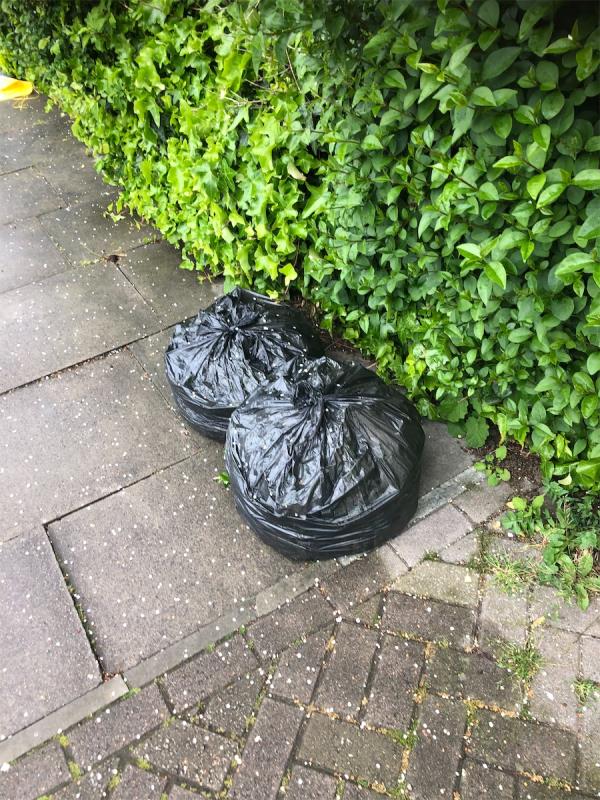 Please clear bags of garden waste-181 Baring Road, London, SE12 0LD