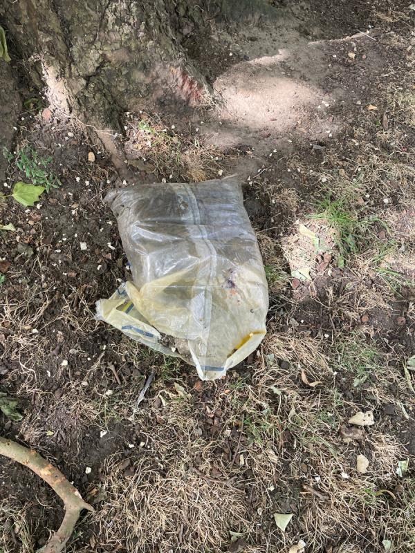 Bag of rubbish dumped near Ladywell arena -132 Albacore Cres, London SE13 7HP, UK