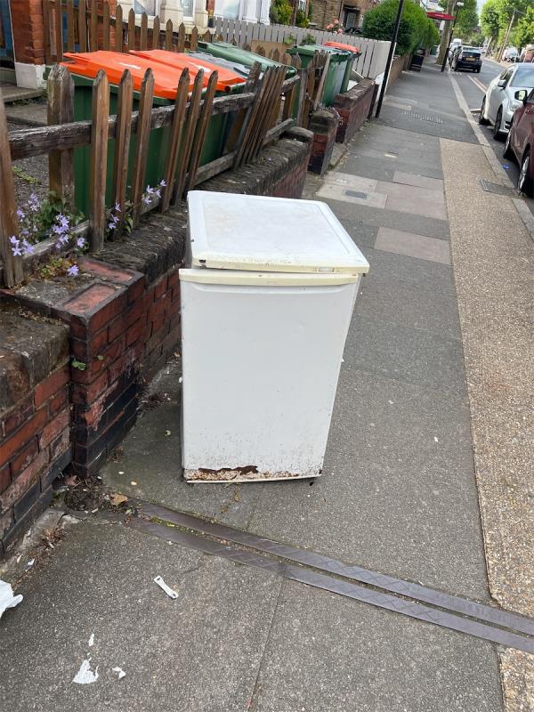 Flytipping refrigerator-534A, Katherine Road, Forest Gate, London, E7 8EA