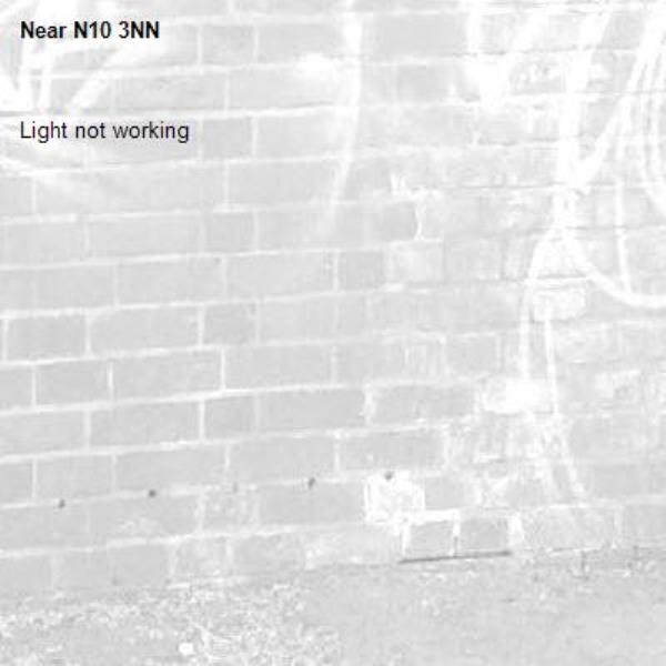 Light not working-N10 3NN