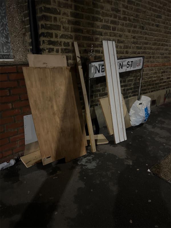 Rubbish left -54 Nelson Street, East Ham, London, E6 2QA