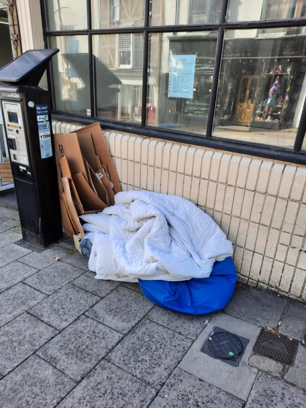Please remove this material from outside 31 High Street. -29 High Street, Lewes, BN7 2LU