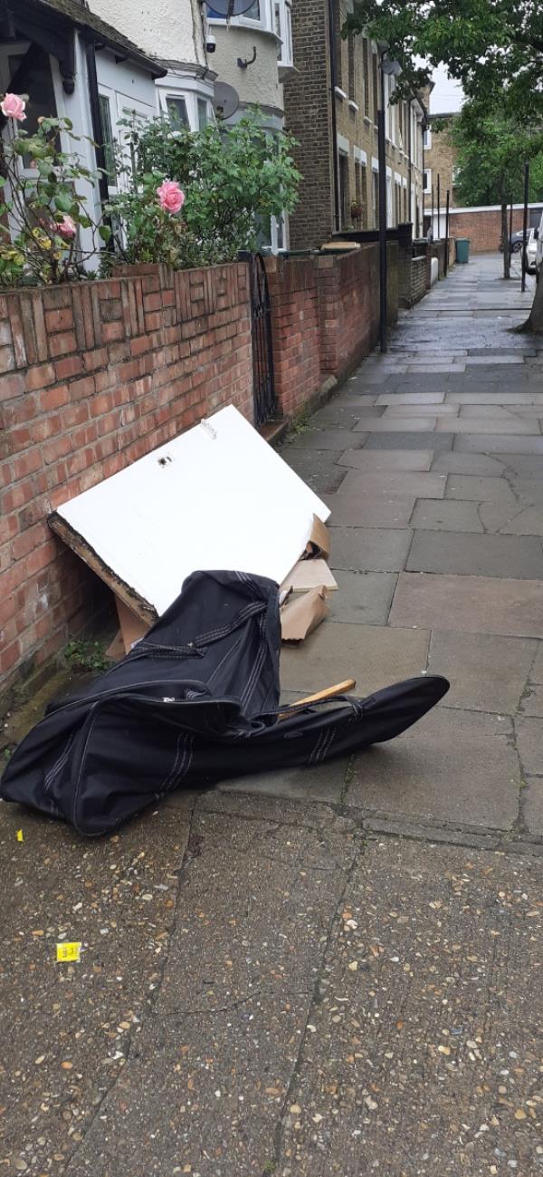 Large bag boxes old door-15A, Western Road, Plaistow, London, E13 9JE