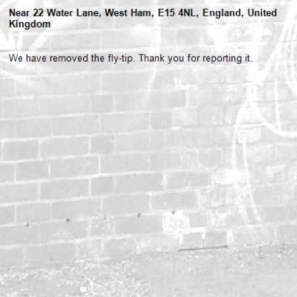 We have removed the fly-tip. Thank you for reporting it.-22 Water Lane, West Ham, E15 4NL, England, United Kingdom