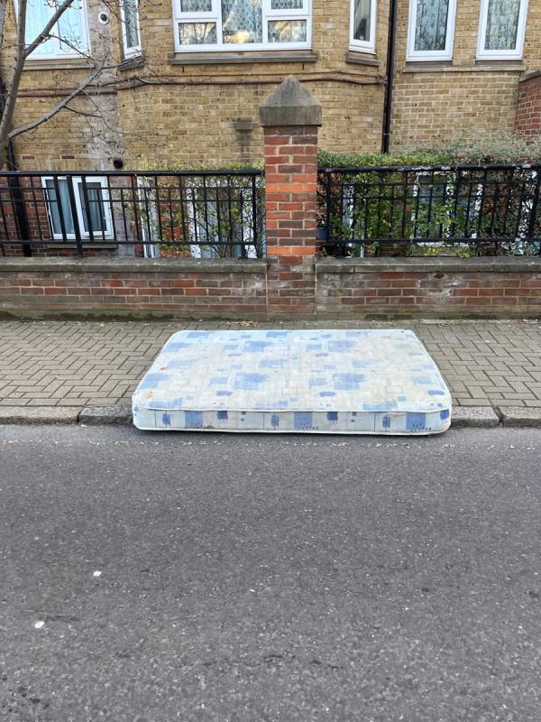 dumped mattress-57a Saint James's Drive, Balham, SW17 7RW, England, United Kingdom