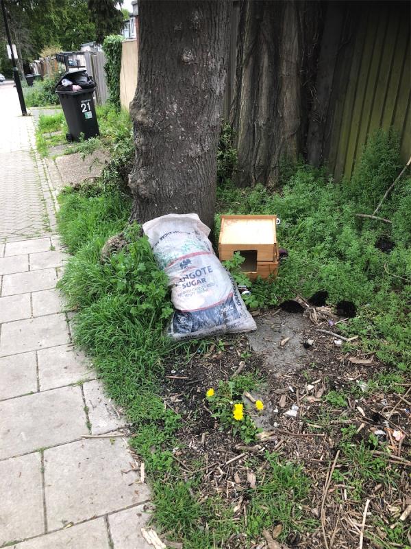 Please clear flytip to rear of no 23 Shifford path on Mayow Road-18 Shifford Path, London, SE23 2XE