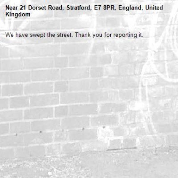 We have swept the street. Thank you for reporting it.-21 Dorset Road, Stratford, E7 8PR, England, United Kingdom