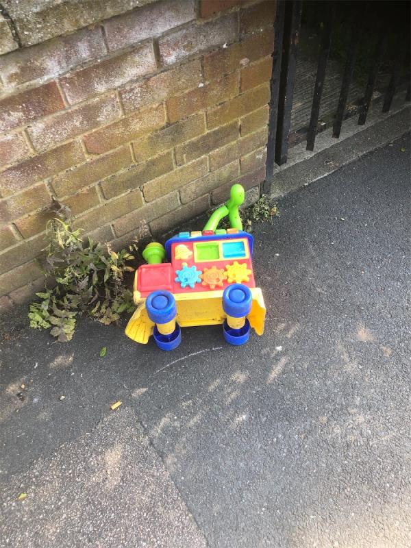 Please clear a child’s  toy-73 Old Bromley Road, Bromley, BR1 4JZ