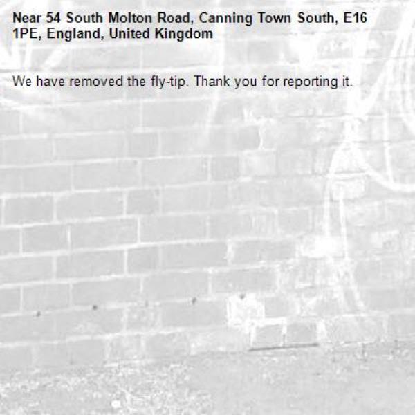 We have removed the fly-tip. Thank you for reporting it.-54 South Molton Road, Canning Town South, E16 1PE, England, United Kingdom