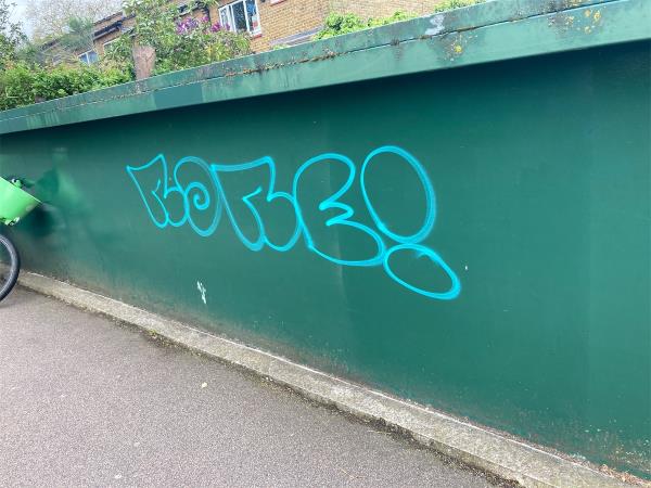 Graffiti on road bridge near St Johns Station-27 St Johns Vale, London, SE8 4EA