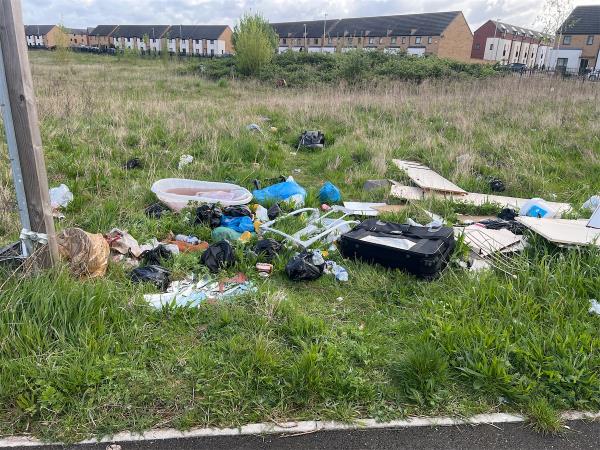 Fly tipping-19 Charles Bennion Walk, Leicester, LE4 5HU