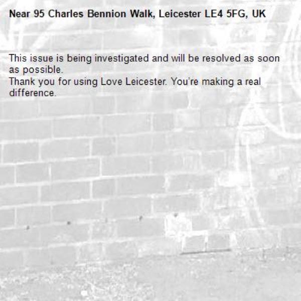This issue is being investigated and will be resolved as soon as possible.
Thank you for using Love Leicester. You’re making a real difference.
-95 Charles Bennion Walk, Leicester LE4 5FG, UK
