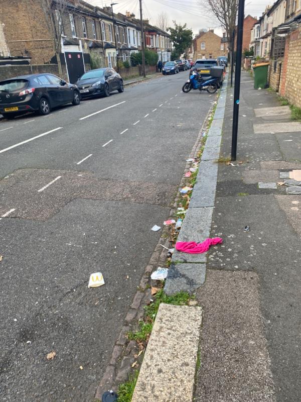 Terribly filthy street most days -70b Margery Park Road, Forest Gate North, E7 9LB, England, United Kingdom