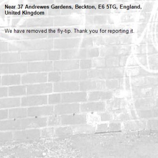 We have removed the fly-tip. Thank you for reporting it.-37 Andrewes Gardens, Beckton, E6 5TG, England, United Kingdom