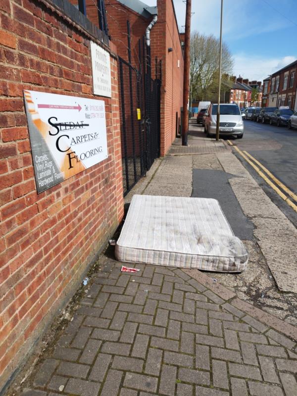 Dumped mattress-Hart Road, Leicester