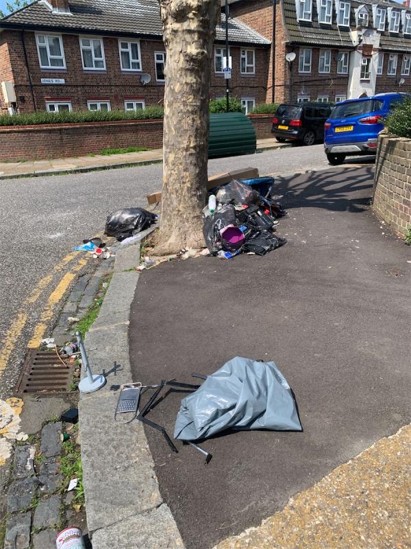 Fly tipping at known hotspot-45 Holborn Road, Plaistow, London, E13 8PB