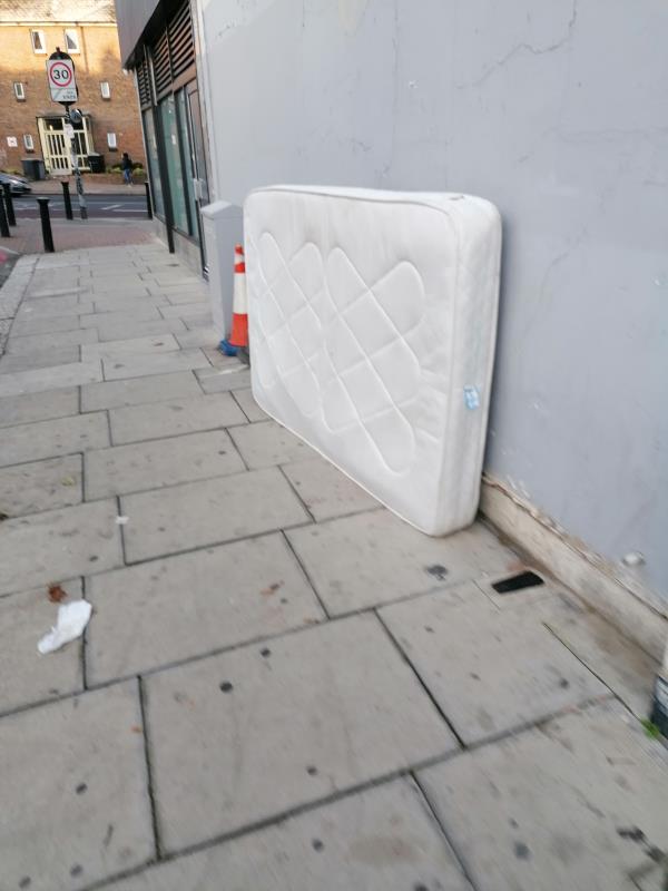 Mattress dumped on street near 1 Gladesmore Road and the junction with the High Road-1 Gladesmore Rd, London N15 6TB, UK