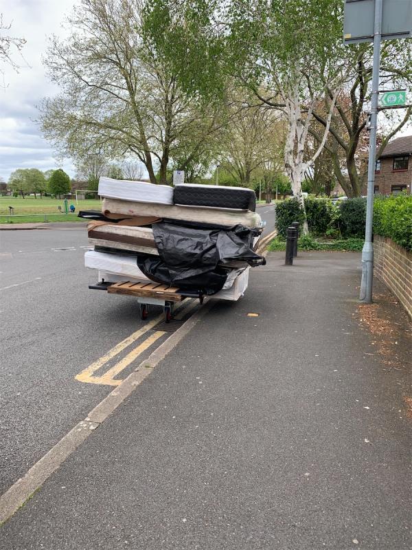 Dumped mattresses-New Beckton Park