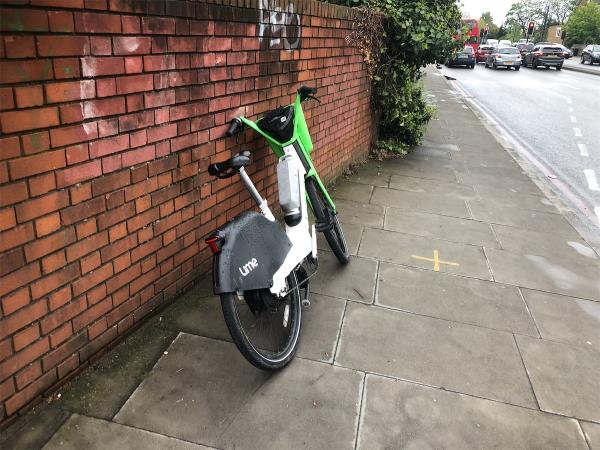 Near junction of Baring Road. Please clear an abandoned bike (2)-2 St Mildreds Road, London, SE12 0RA