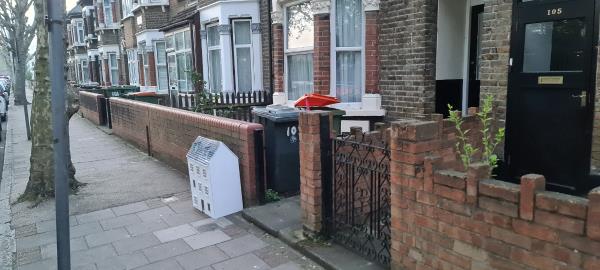 Dumped near 105-34 Churston Avenue, Upton Park, London, E13 0RH