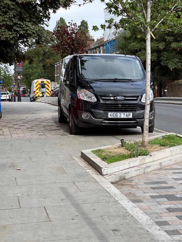 Van parked in front of Rivoli on pavement -Rivoli Ballroom, 346-350 Brockley Road, Brockley, SE4 2BY