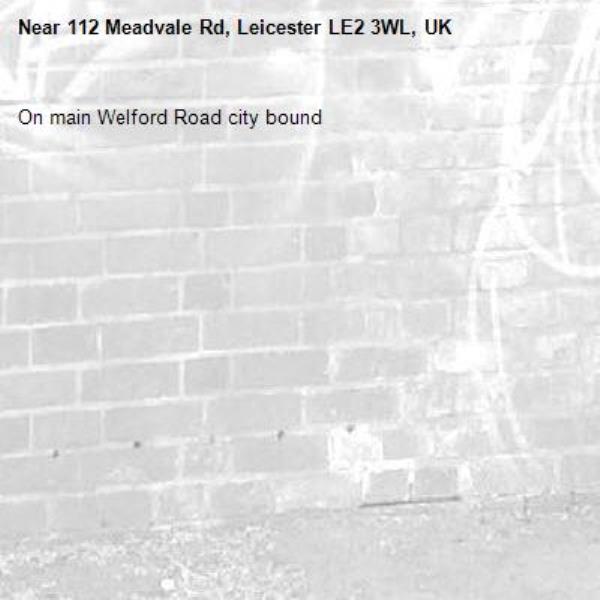 On main Welford Road city bound-112 Meadvale Rd, Leicester LE2 3WL, UK