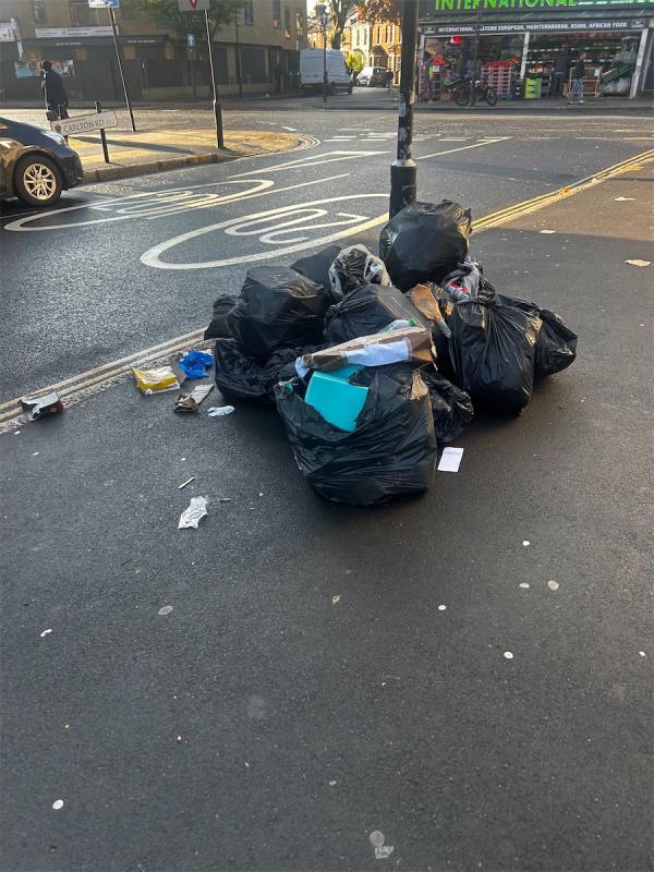 So much litter on Carlton Road and Romford Road -1 Carlton Road, Manor Park, London, E12 5BG