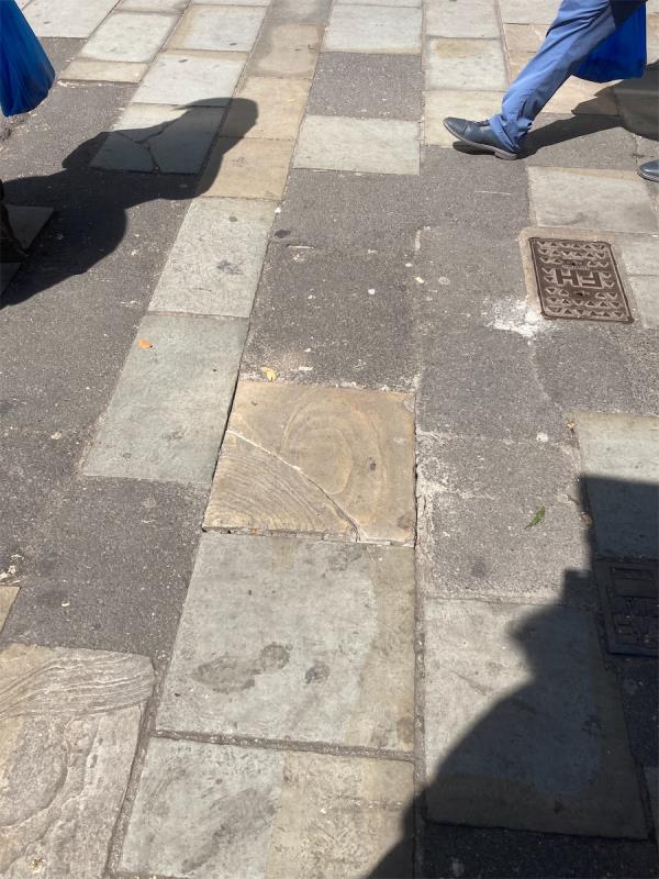 Brocken floor tile-116A, Lewisham High Street, Hither Green, London, SE13 6JG