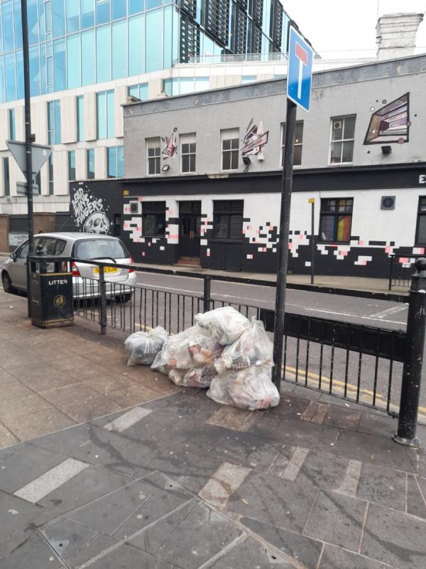 Litter bags at this location -Flat 1, Edge Apartments, 1 Lett Road, Stratford, London, E15 2HP