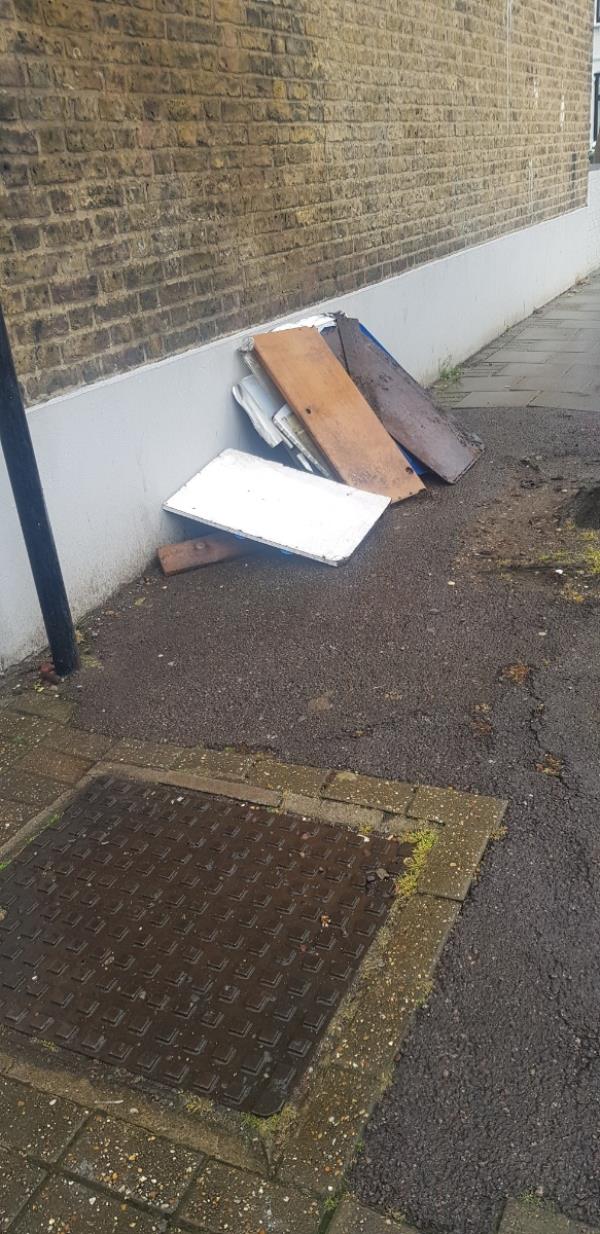 Rubbish dumped on the corner of Derby Road and Shrewsbury Road...-222 Shrewsbury Road, Forest Gate, London, E7 8QJ