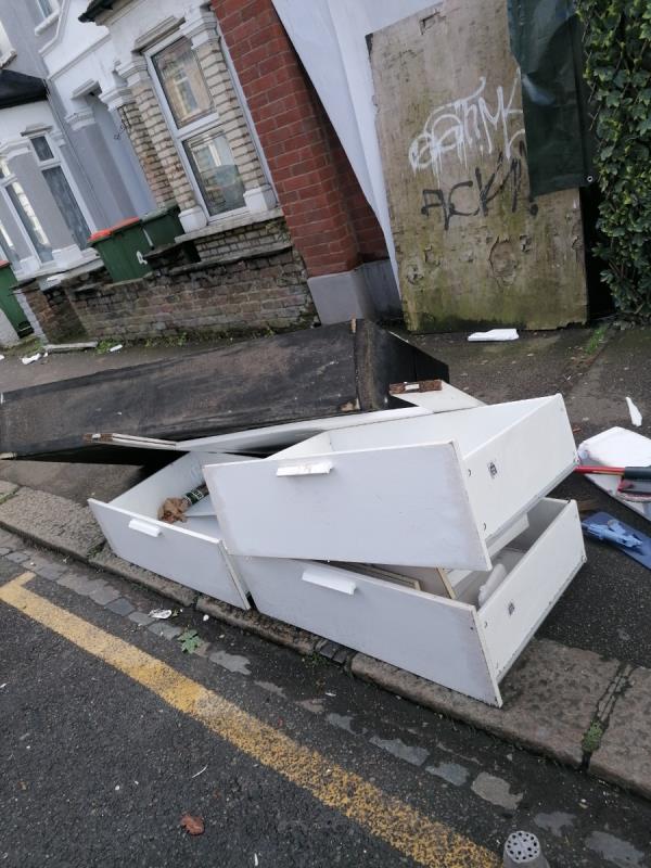 Dumped items-4 Lawrence Road, East Ham, London, E6 1JW
