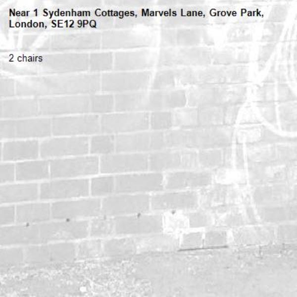 2 chairs-1 Sydenham Cottages, Marvels Lane, Grove Park, London, SE12 9PQ