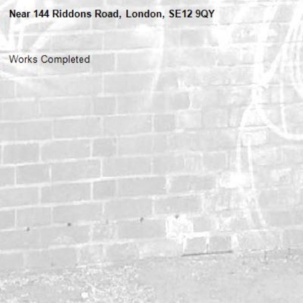 Works Completed-144 Riddons Road, London, SE12 9QY