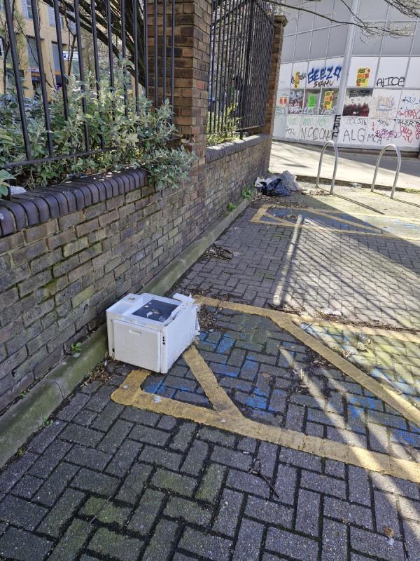 Printer and rubbish to be removed please -Flat A, 1 Asquith Court, 1 Thurston Road, Ladywell, London, SE13 7YL