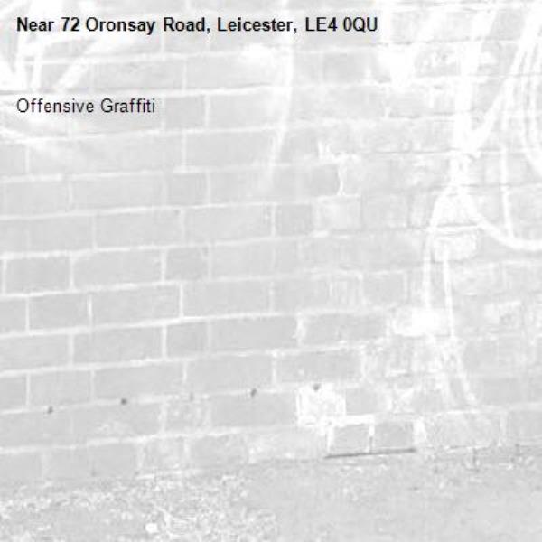 Offensive Graffiti-72 Oronsay Road, Leicester, LE4 0QU