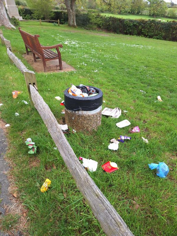 This bin has Bern lime this for overall week !!! Wow your contractors need a good telling off for this , other bin nr play area the same !!!-The White Cottage, Old Heathfield Road, Cade Street, Heathfield, TN21 9BP