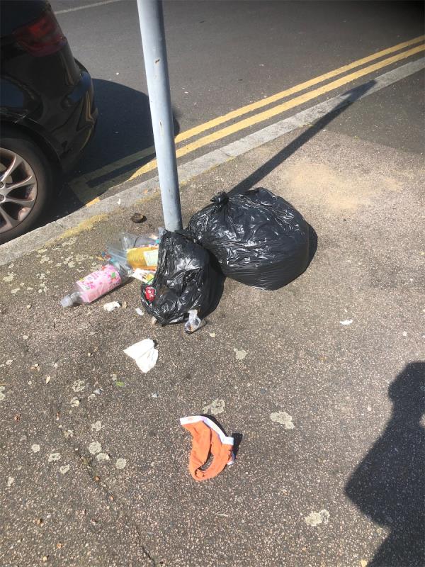 Junction of Downham Way. Please clear black bags-60 Headcorn Road, Bromley, BR1 4SG