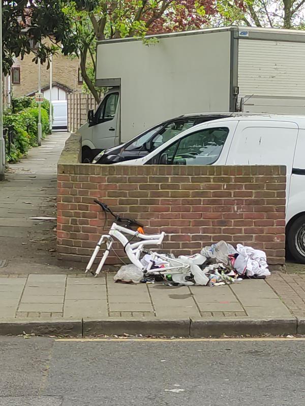Various rubbish and bike parts -30 Henniker Road, Stratford, London, E15 1JZ
