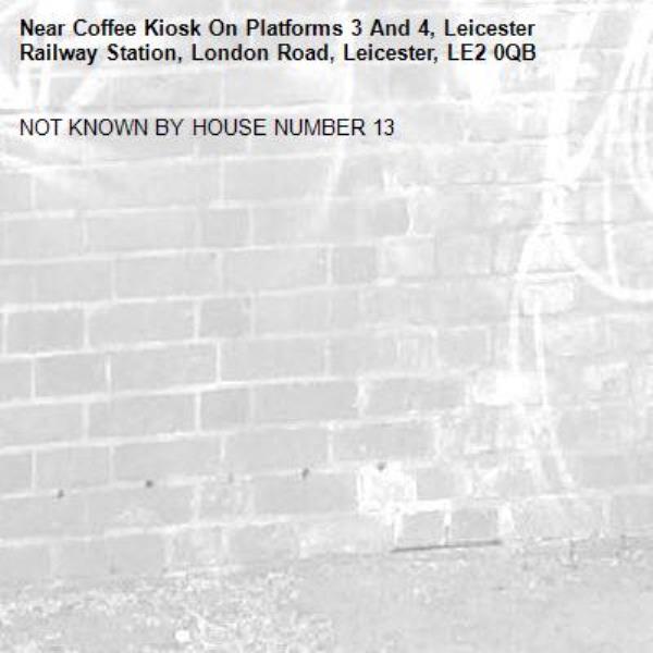 NOT KNOWN BY HOUSE NUMBER 13-Coffee Kiosk On Platforms 3 And 4, Leicester Railway Station, London Road, Leicester, LE2 0QB