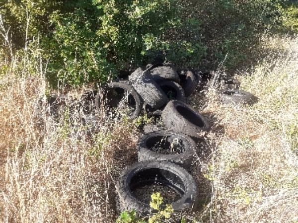 second load of tyres removed from different  locations. Cowley nature reserve. -19 Rowdell Drive, Reading, RG2 8DW
