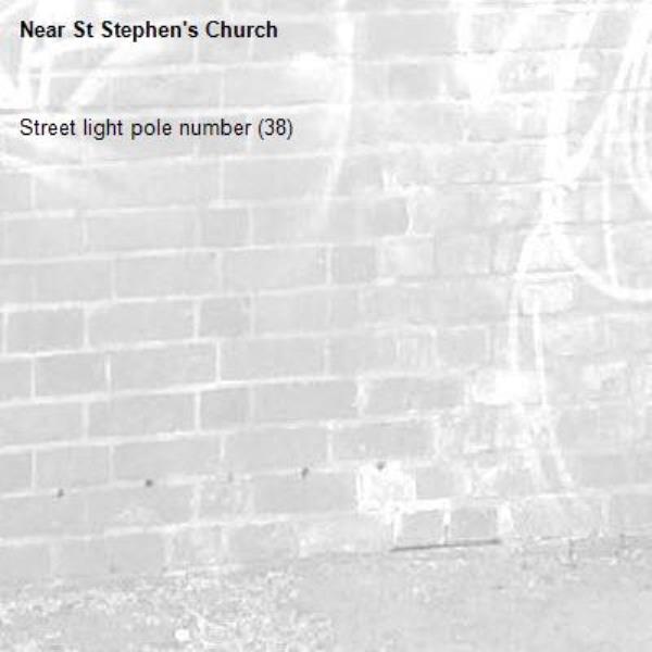 Street light pole number (38)-St Stephen's Church