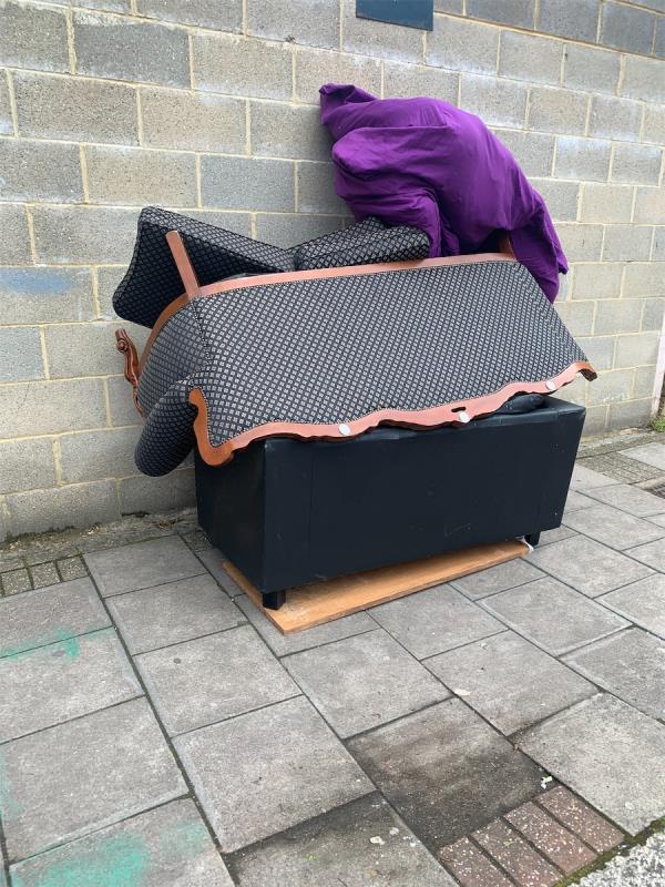 Dumped on pavement -First Floor Flat, 81 Henderson Road, Forest Gate, London, E7 8EF