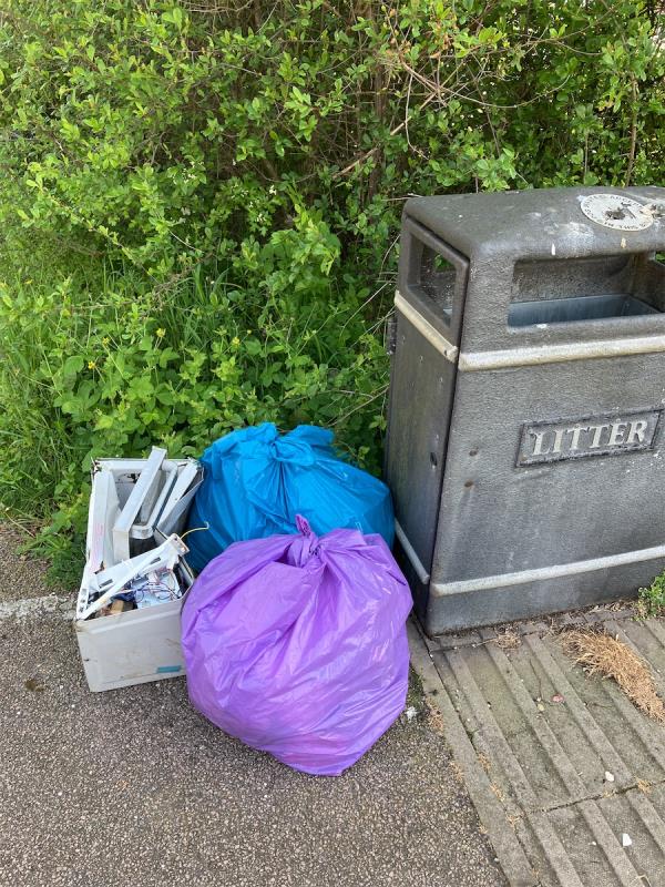 2 bags of picked litter and a fly tipped microwave for collection. Thank you.-Public Park Or Garden