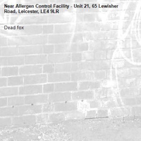 Dead fox-Allergen Control Facility - Unit 21, 65 Lewisher Road, Leicester, LE4 9LR