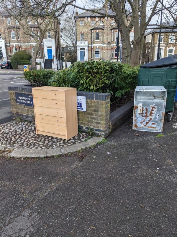 Large rubbish dumped for over a week.-1 Church Rise, Forest Hill, London, SE23 2UD