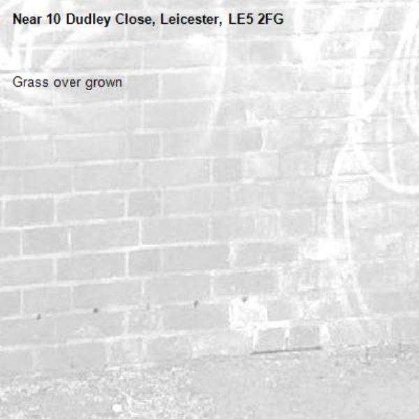 Grass over grown -10 Dudley Close, Leicester, LE5 2FG