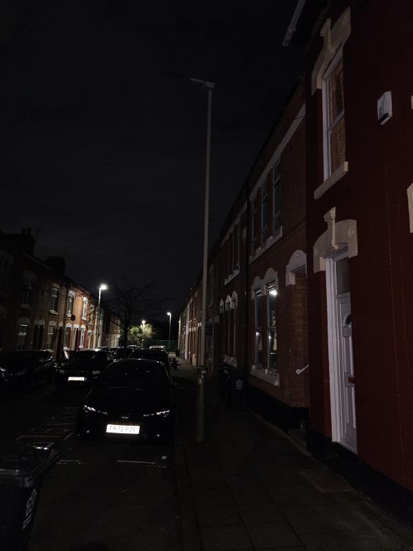 LAMP POST NUMBER 6 OUTSIDE 29 GOPSALL STREET LE2 0DP THE STREET LIGHT HAS NOT BEEN WORKING NOW ITS OVER 2 MONTHS REPORTED A FEW TIMES BUT NOTHING HAS BEEN DONE .LOVE CLEAN STREET IS NOT WORKING THINGS USE TO GET DONE A LOT FASTER BEFORE LOVE CLEAN STREET-gopsall street le2 0dp