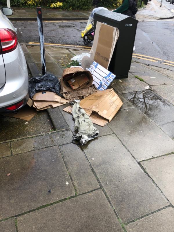 Another filthy mess deposited by some inconsiderate wastrel-12 James Close, Plaistow, London, E13 9BB